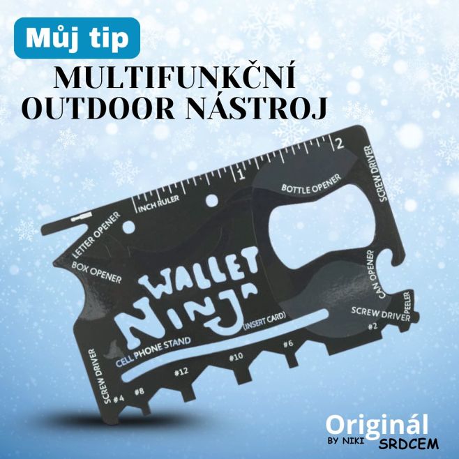 ❄️ Můj tip pro každého, kdo má rád praktické vychytávky: Wallet Ninja – multifunkční nástroj, který se vejde do peněženky...