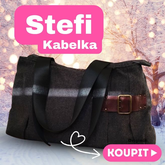 🎄✨ Stefi kabelka – zimní elegance s duší. Tmavý textil, kožené detaily, pohodlný střih a ruční práce, která je cítit na...